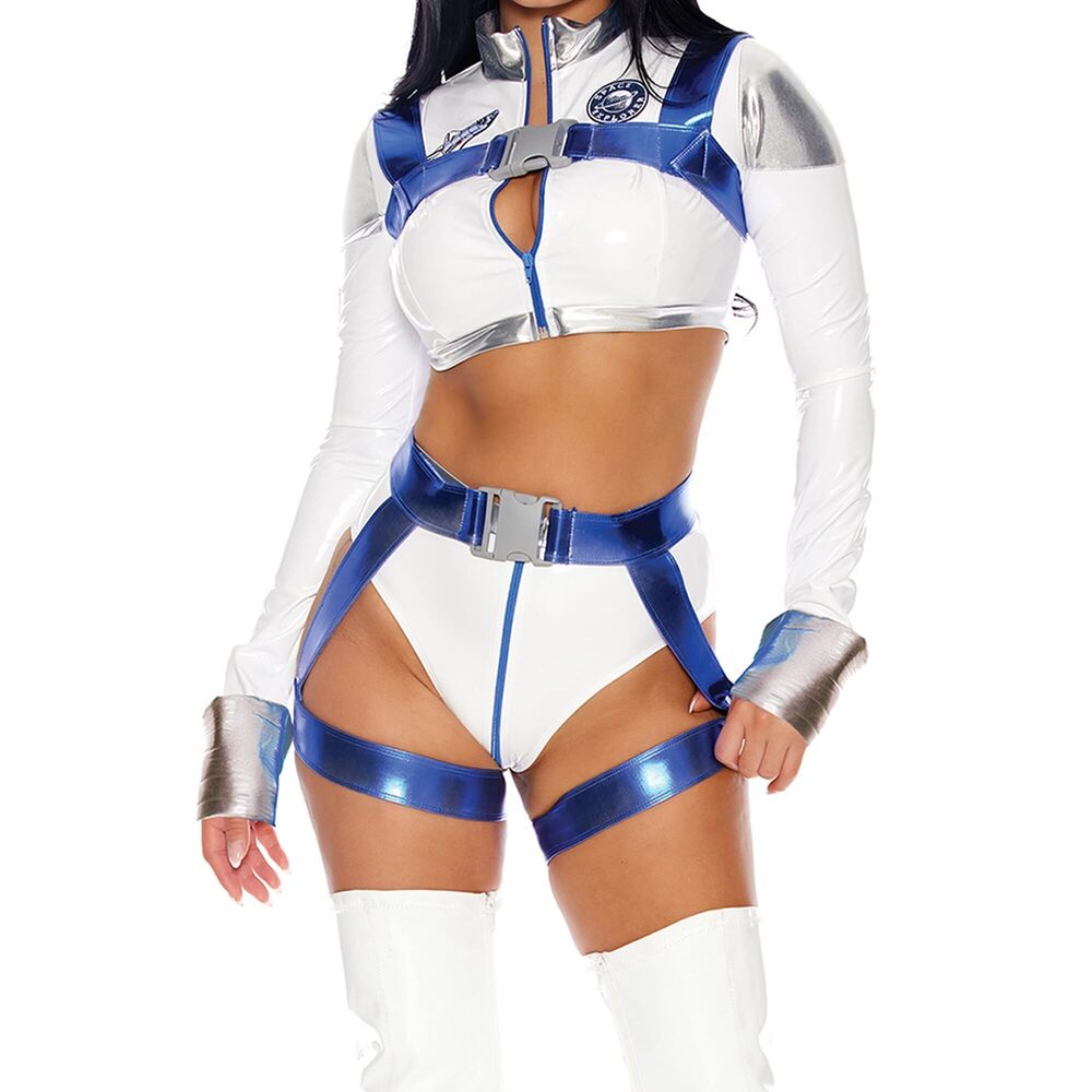5291 Sky Rocket Astronaut Costume, White, XS/S